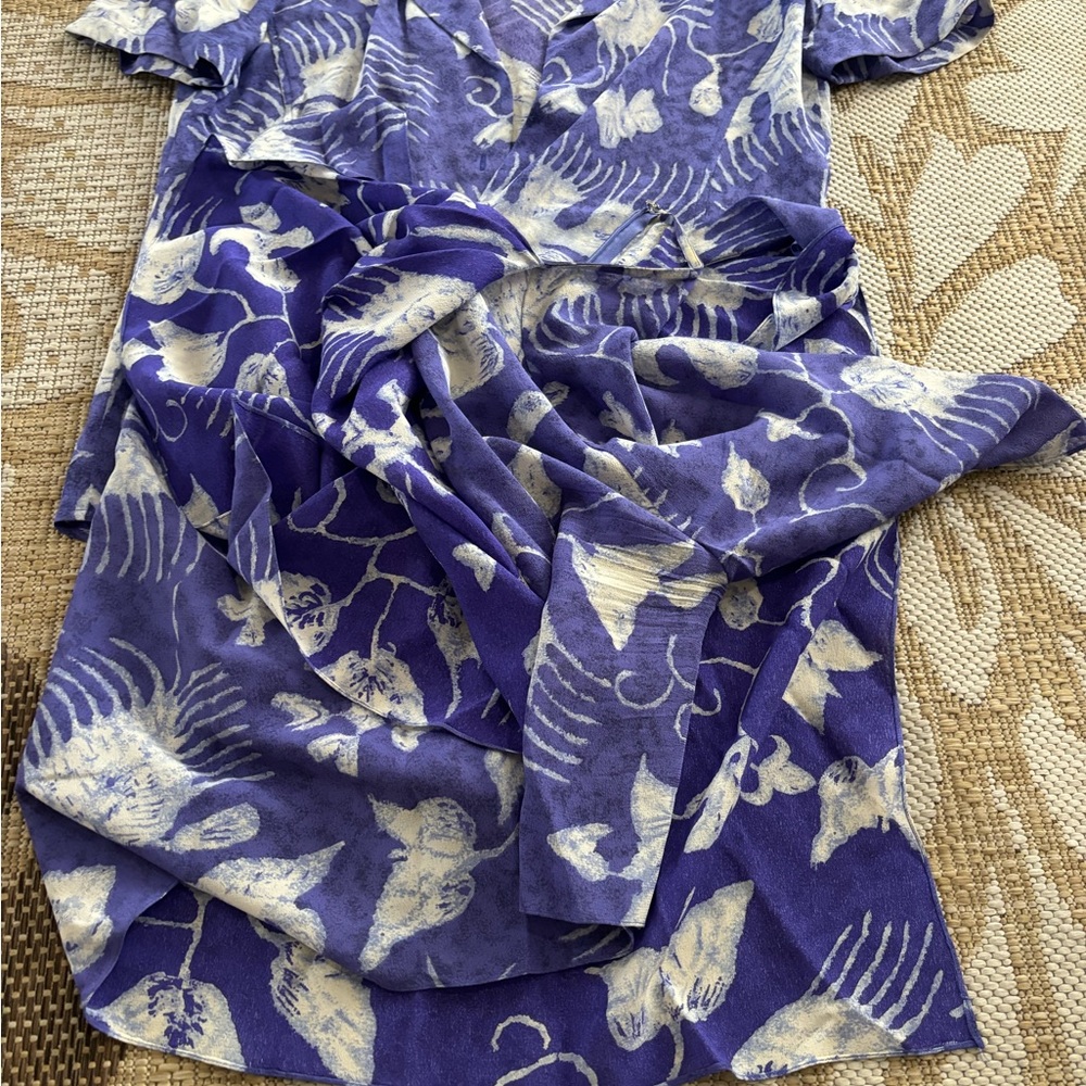 Two piece silk skort set by Carlisle